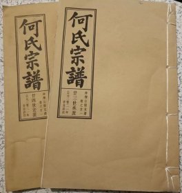 何氏宗谱【安庆怀宁望江皖河农场池州东至等地家谱】