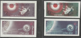 越南1963年苏联火星1号探测器发射纪念邮票新全 无齿