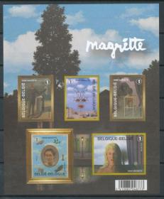 比利时2008年玛格丽特艺术绘画小全张 无齿