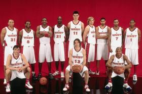 NBA历届全明星赛东西部联盟篮球巨星全家福合影套装（7张）
