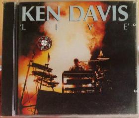 中图荷兰进口原版CD：KEN DAVIS LIVE! 环境音乐大师 肯戴维斯 现场专辑  原包装未拆封