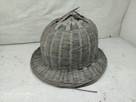 五六十年代竹编安全帽老物件三线建设