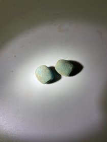 琉璃珠子一对