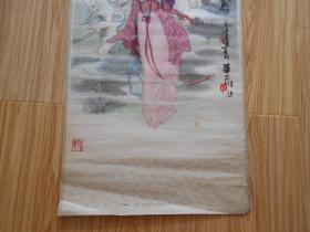 1980年华三川 年画3张（七仙女思凡、麻姑献寿、瑶池赴会）华三川 作 上海书画社出版（长77厘米、宽34.5厘米）