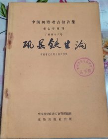巩县铁生沟（中国田野考古报告集 考古学专刊 丁种第十三号）（无笔记 有印章)
