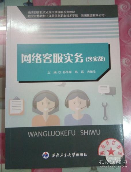 正版全新 网络客服实务 孙李军 陈磊 吉敏生 西北工业大学出版社 9787561256978