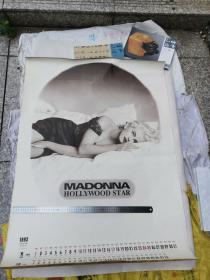 挂历（35） 1993年 MADONNA  HOLLYWOOD STAR 挂历 （全）