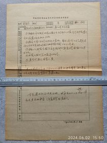 厦门大学中文系老主任、钱钟书好友  郑朝宗  1982年填写 “中国作家协会会员文学活动情况调查表” 八开一页 274