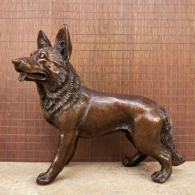 赔钱处理 铜器  狗  护家犬（尺寸 31*36CM    重9.5斤）