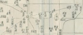 【提供资料信息服务】清末《文安县图》（原图高清复制）顺天府文安县老地图、廊坊文安老地图。全图左侧附图说。全图范围四至，请看图片。文安县地理地名历史变迁重要史料老地图。裱框之后，风貌佳。