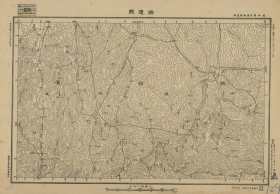 【提供资料信息服务】民国二十年（1931年）陕西《靖边县》（原图高清复制）图中含靖边、定边县部分区域，全图范围四至，请看图片。全图年代准确，村庄、道路、河流等绘制标注。靖边附件地理地名历史变迁重要史料老地图。此图相邻的图，请看最后一张目录图。裱框之后，风貌佳。
