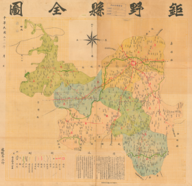 【提供资料信息服务】民国二十一年（1932年）《巨野县全图》（原图高清复制），民国菏泽巨野老地图、巨野县老地图、巨野县地图、巨野地图。全图年代准确，绘制极为详细，全图十分规整，图例丰富，开幅巨大84X80CM。巨野县地理地名历史变迁重要史料。博物馆级地图史料。裱框后，风貌佳。