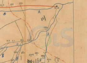 【提供资料信息服务】民国《陕西省设置黄龙设治局地图》（原图高清复制）黄龙设治局老地图，延安黄龙县老地图，黄龙老地图。全图规则，绘制详细，开幅尺寸大，黄龙县老地图十分少见。黄龙县地理地名历史变迁史料老地图。博物馆级史料。裱框之后，风貌佳。