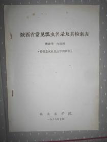 陕西省常见瓢虫名录及其检索表