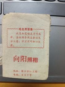 向阳照相馆语录照片袋