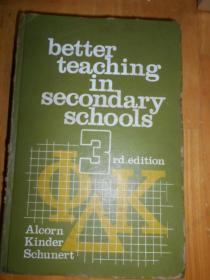 Better Teaching In Secondary Schools Third Edition