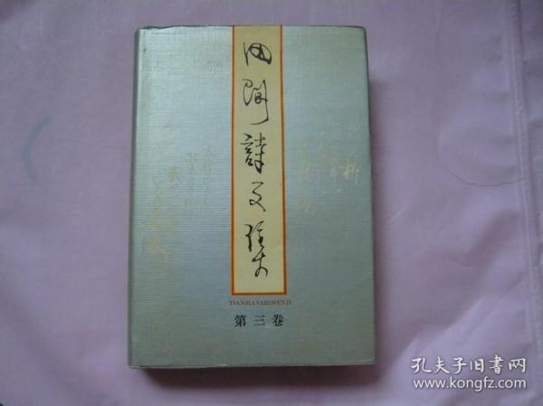 田间诗文集（第三卷） 精装 一版一印 仅印500册