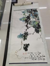 四川著名老画家邓祥麒原装托片8平尺保真