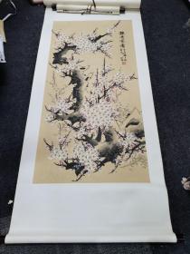 中国美协会员师百卉原装立轴8平尺保真