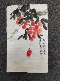 浙江美术学院客座教授杭州画院副院长约2平尺保真