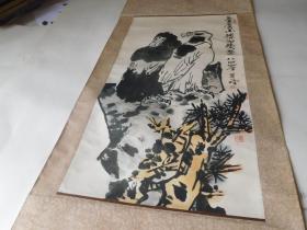 李苦禅国画 58X32厘米 品如图实物拍照