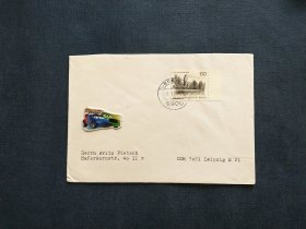 《外国集邮品收藏：德国1979年河畔建筑邮票实寄封  商品如图》澜2403-22