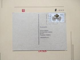 《外国集邮品收藏保真：德国1977年仪器邮票实寄明信片》澜2208-16
