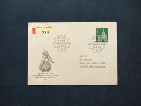 《外国集邮品收藏保真：瑞士1964年建筑邮票实寄封 品相如图》澜2310-10