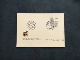 《外国集邮品收藏：德国1979年音乐 乐器 乐谱邮票实寄封  商品如图》澜2403-22