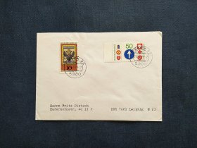《外国集邮品收藏：德国1979年徽志 公路急救服务组织邮票实寄封  商品如图》澜2403-22