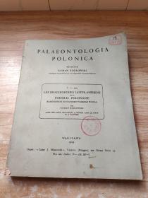 外文版 德文版 PALAEONTOLOGIA POLONICA T. I -1929LES BRACHIOPODES GOTHLANDIENS DE LA PODOLIE POLONAISE古生物学波兰波罗    1929年