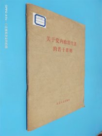 关于党内政治生活的若干准则   盲文