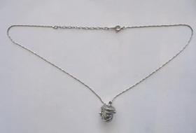 珠宝首饰 ：  全金属项链 一条   （长45厘米，8.9克）