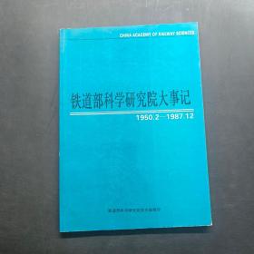 铁道部科学研究院大事记