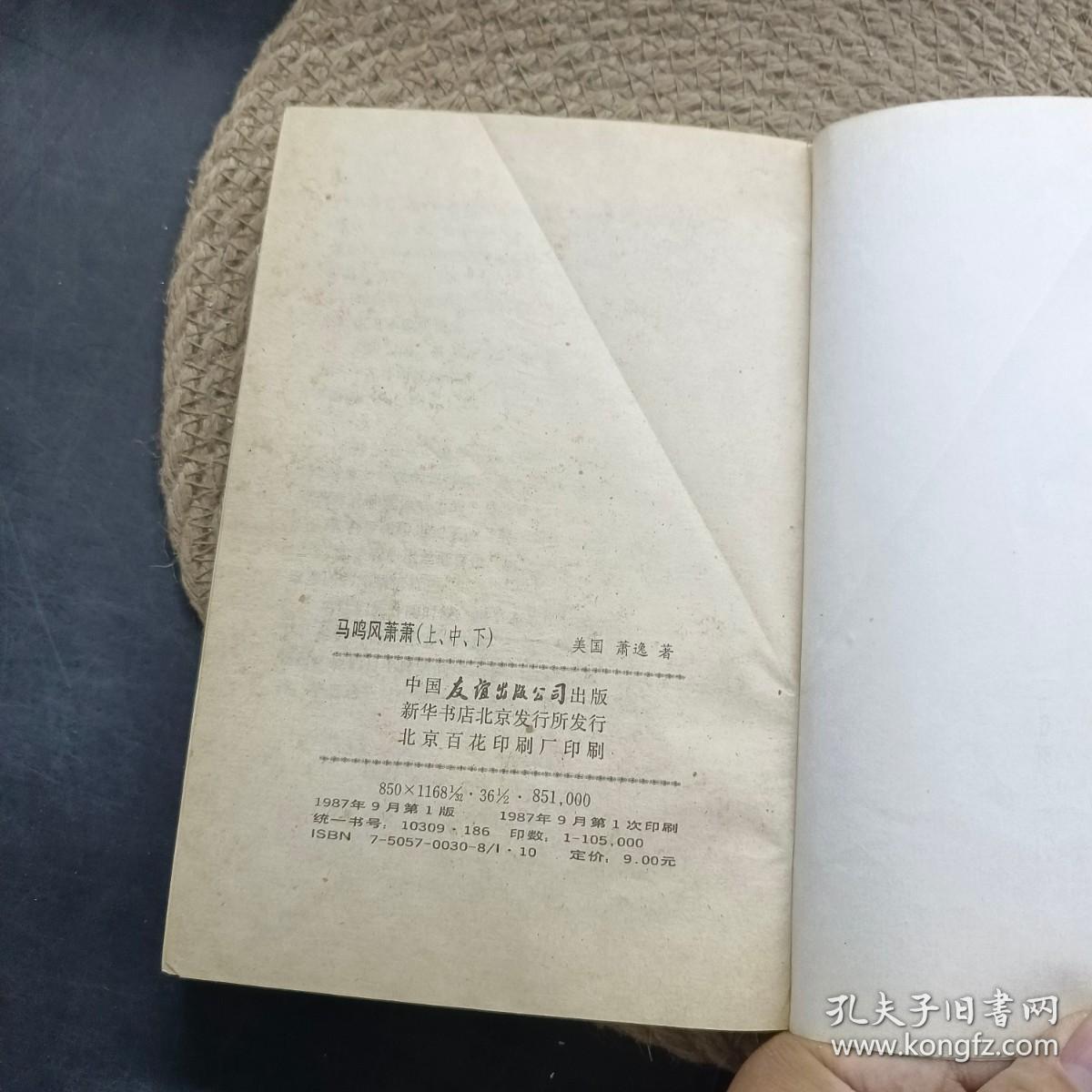 马 鸣风萧萧下册