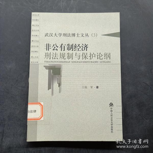 武汉大学刑法博士文丛（3）：非公有制经济刑法规制与保护论纲