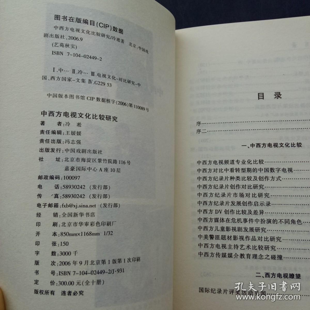 中西方电视文化研究