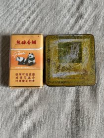老旧烟盒 铁烟盒 黄果树 品相不佳