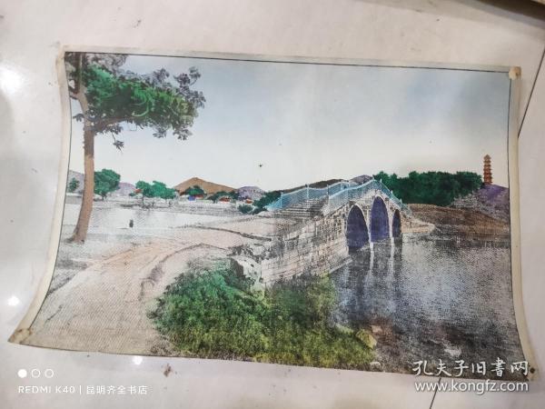 民国 上海复兴印片厂出品  苏州光复塔 画一张