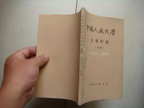 中国人民大学大事年表（初稿）1937~1985