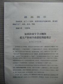 狠抓阶级斗争不转向把无产阶级专政落实到最基层-淇县东关大队党支部