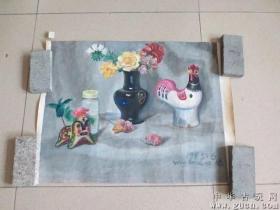 462号老油画53x39cm。品相如图终身包老