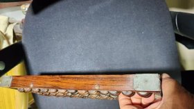 533号13档带底板大开门海南黄花梨老算盘37/17/2.8cm。品相如图终身包老包真纹理清晰漂亮油牲大荧光强香味正、
