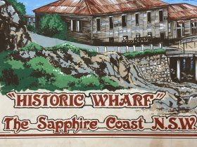澳大利亚蓝宝石海岸码头水彩老画稿：塔斯拉码头（Tathra Wharf）