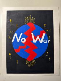 《No War》手绘画稿设计原稿