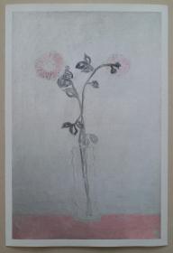 常玉经典油画《瓶中粉红菊》高清复刻（特大开）