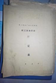 职工参加劳动鉴定表19份