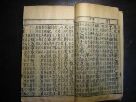 清光绪丁亥年（1887年）监本诗经（卷一至卷八）4册一套全，大开本，刊印精良，原装未修