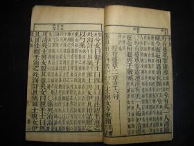 清光绪丁亥年（1887年）监本诗经（卷一至卷八）4册一套全，大开本，刊印精良，原装未修