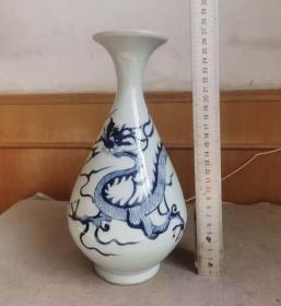 元青花龙纹玉壶春瓶